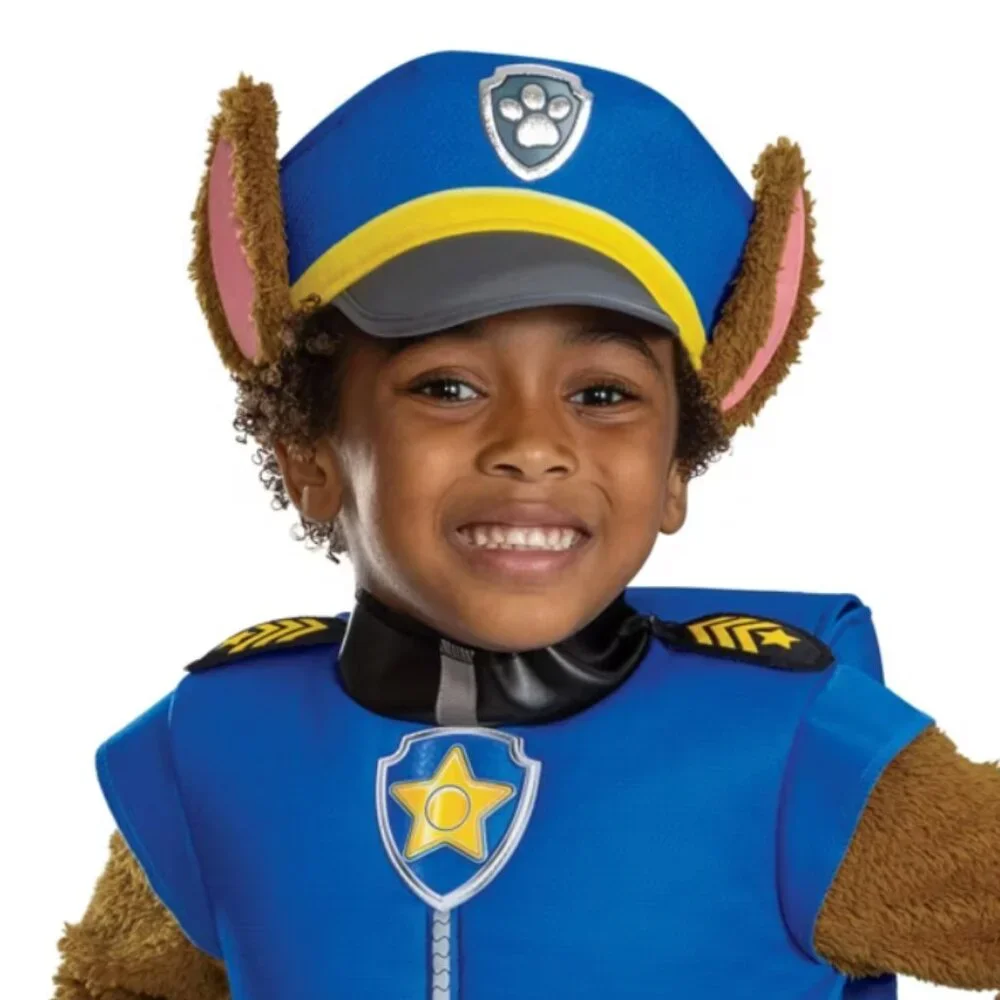 Paw Patrol Chase Halloween Costume 12/18 months Jumpsuit Backpack Toddler Boys